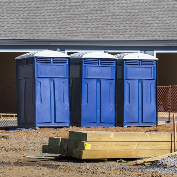 how often are the portable restrooms cleaned and serviced during a rental period in Cienega Springs AZ